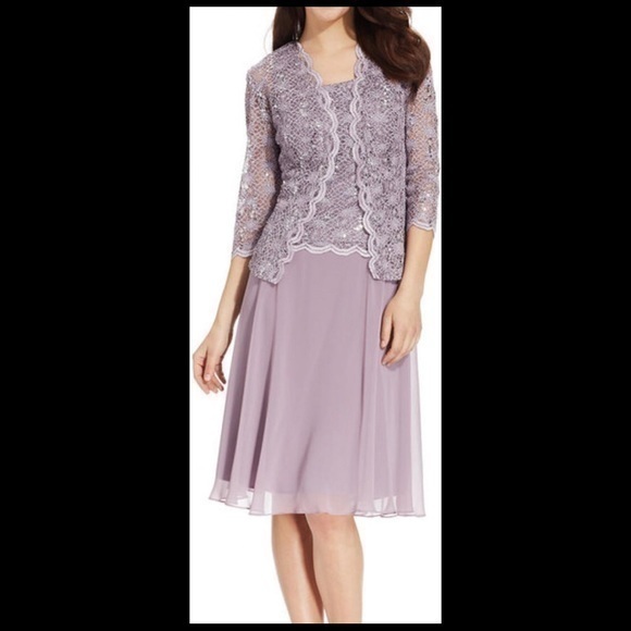 R&M Collection 2 piece dress and jacket size 14 - Picture 1 of 12